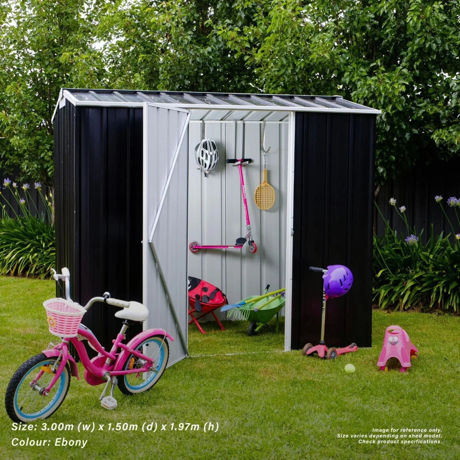 1.5m x 1.5m Gable Roof Garden Shed - Image 25