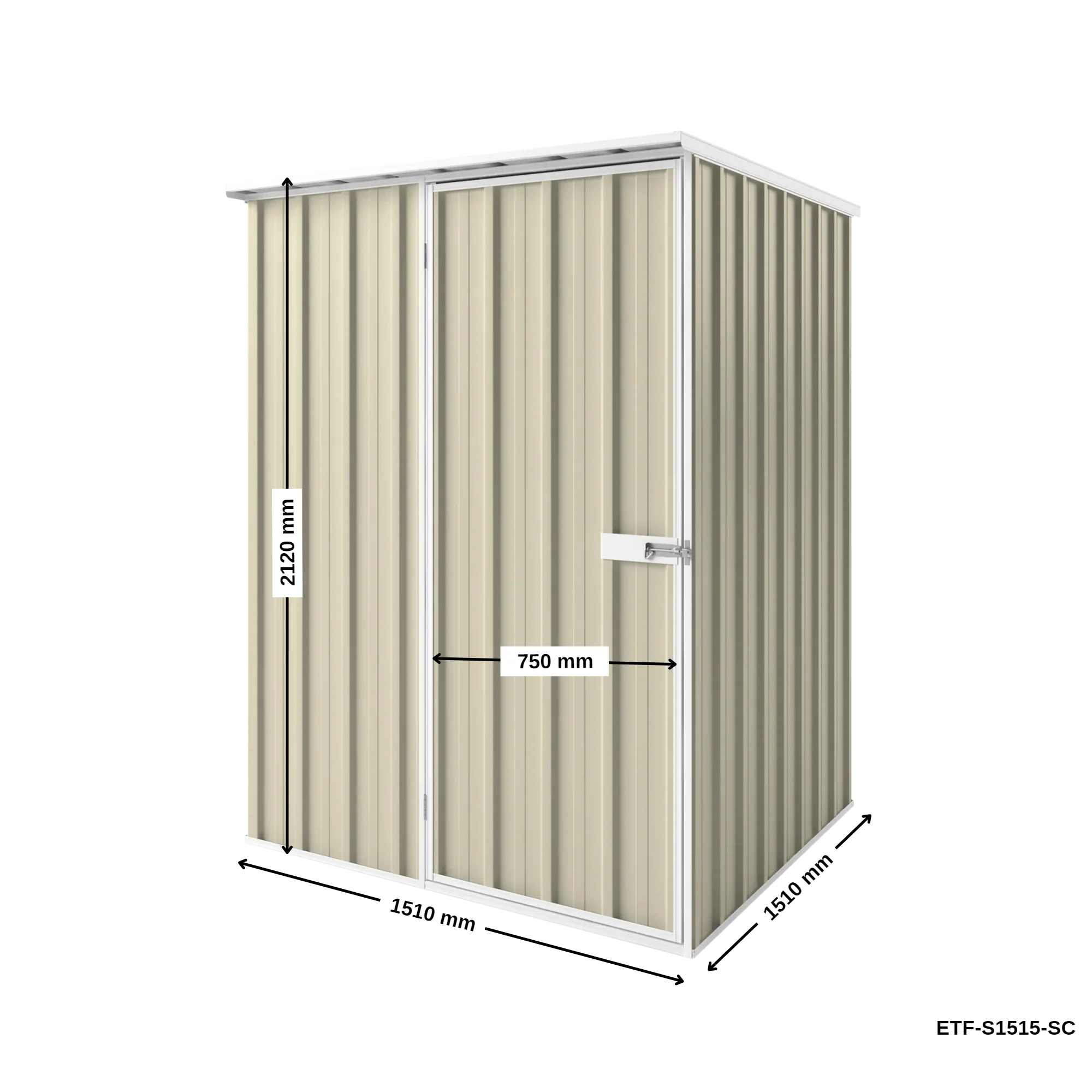 1.5m x 1.5m Flat Roof Garden Shed - Image 26