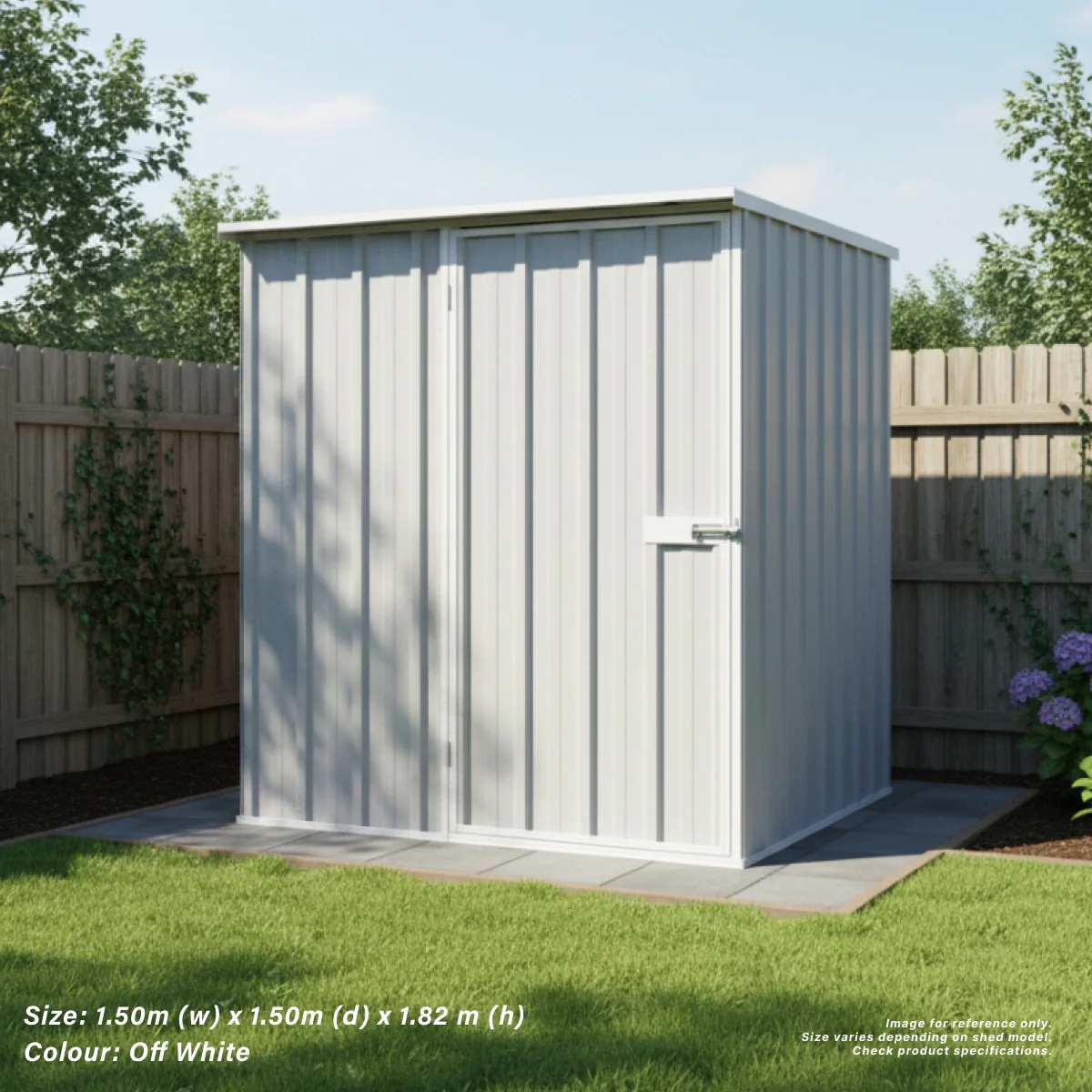 1.5m x 1.5m Flat Roof Garden Shed - Image 27
