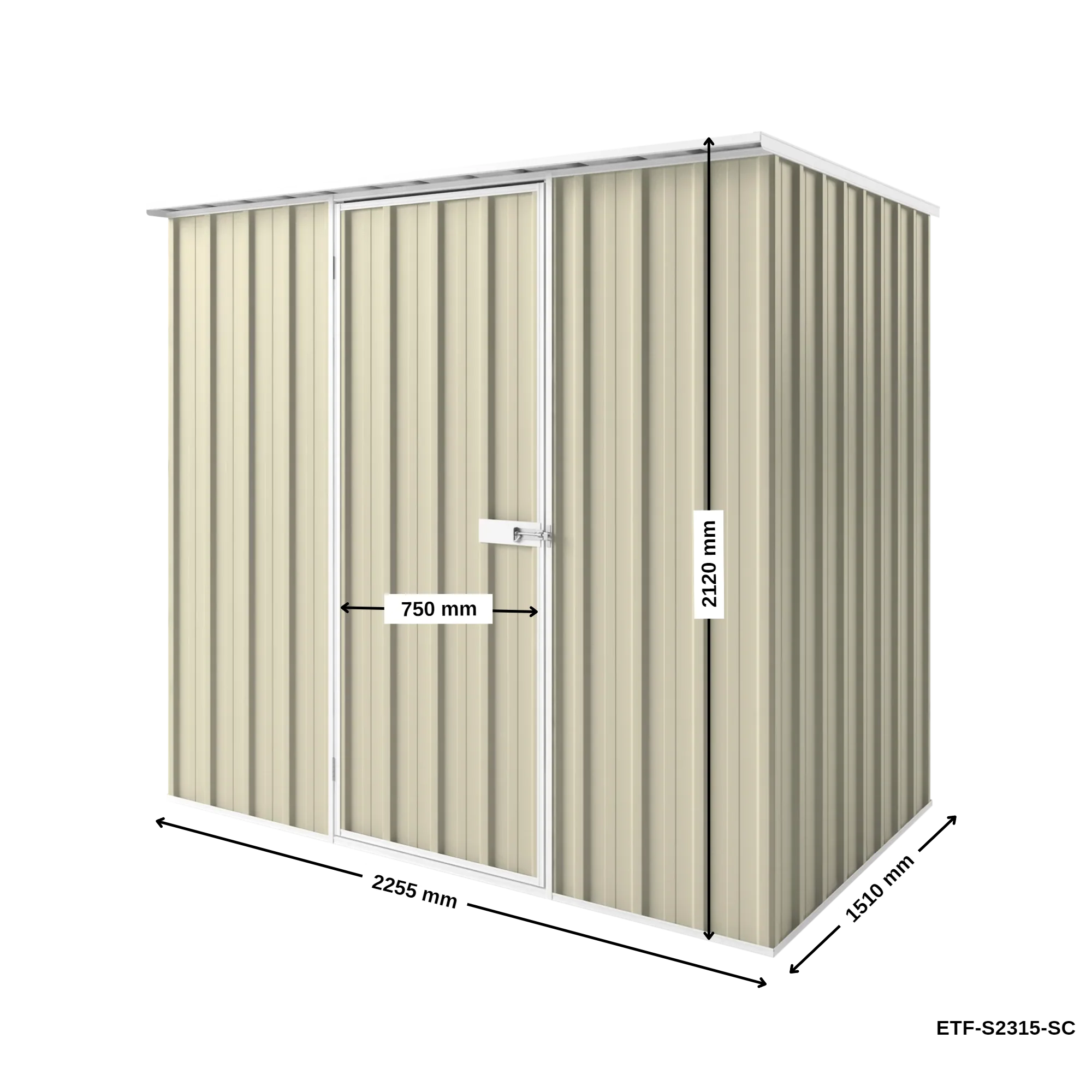 2.25m x 1.5m Flat Roof Garden Shed - Image 26