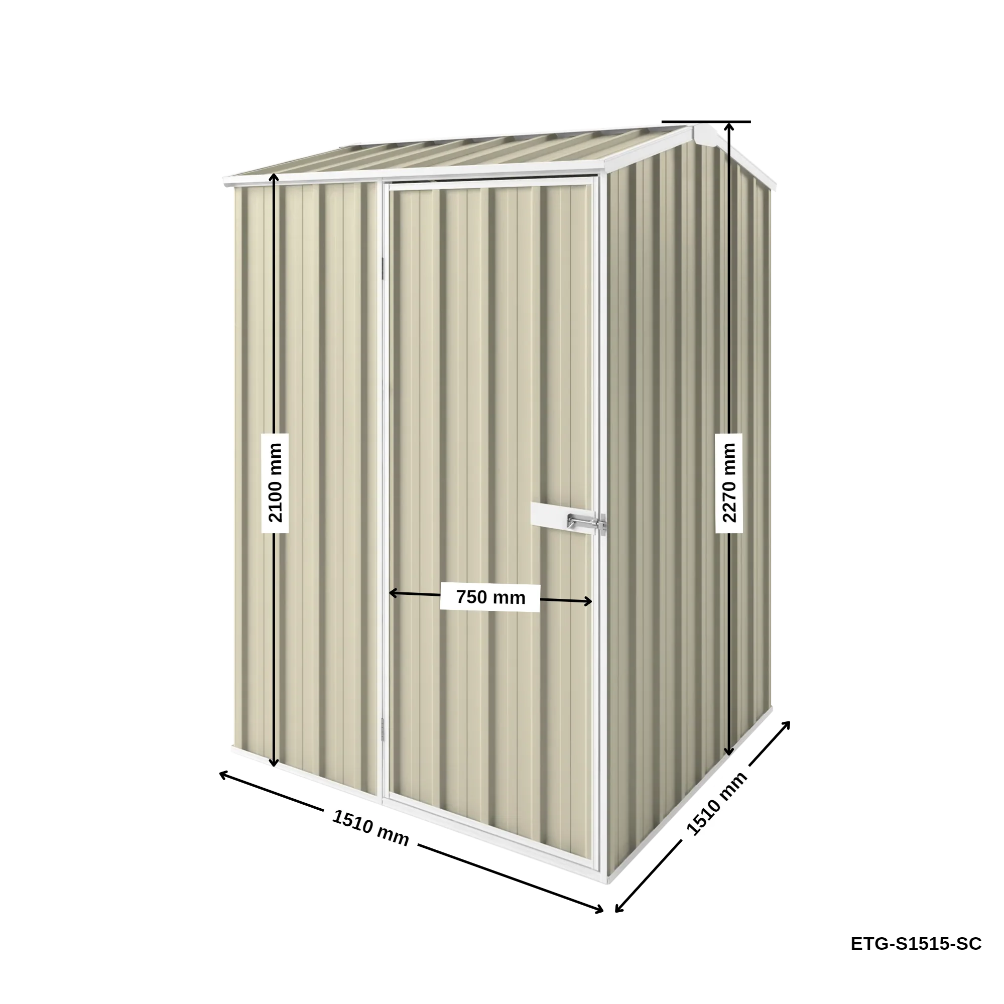 1.5m x 1.5m Gable Roof Garden Shed - Image 27