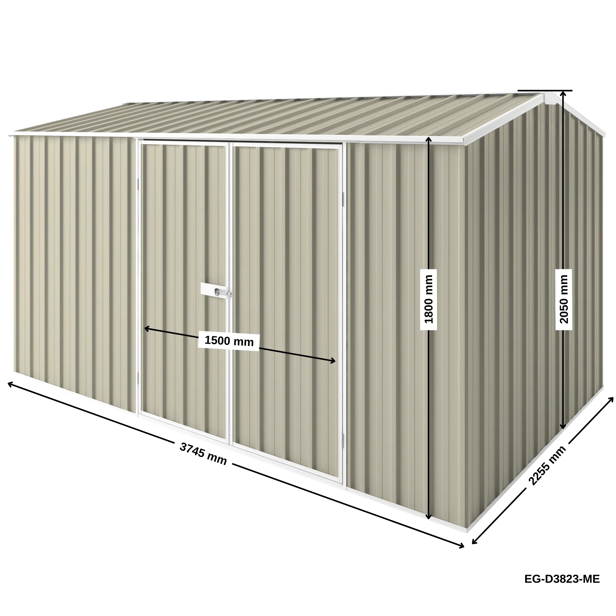 3.75m x 2.25m Gable Roof Garden Shed - Image 26