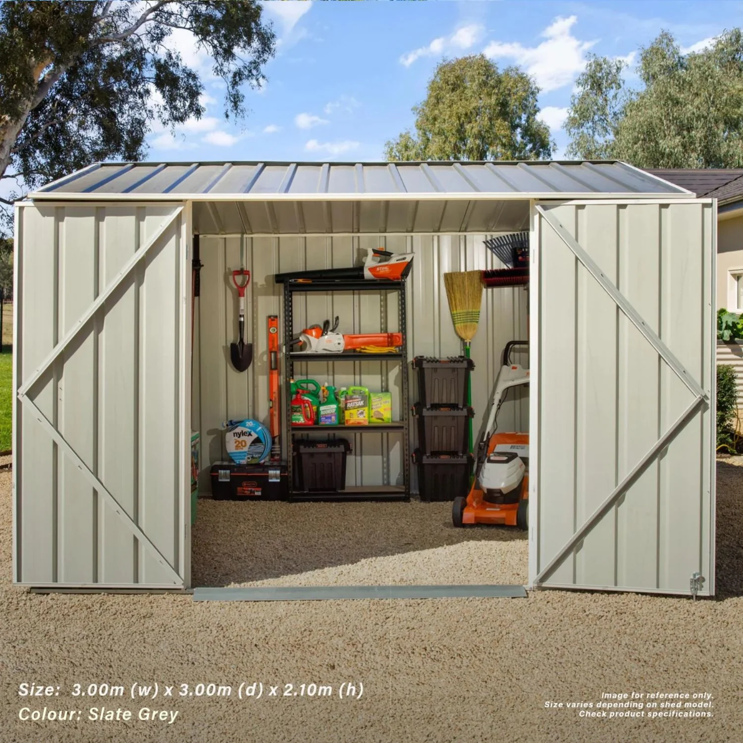 3.75m x 3m Gable Roof Garden Shed - Image 28
