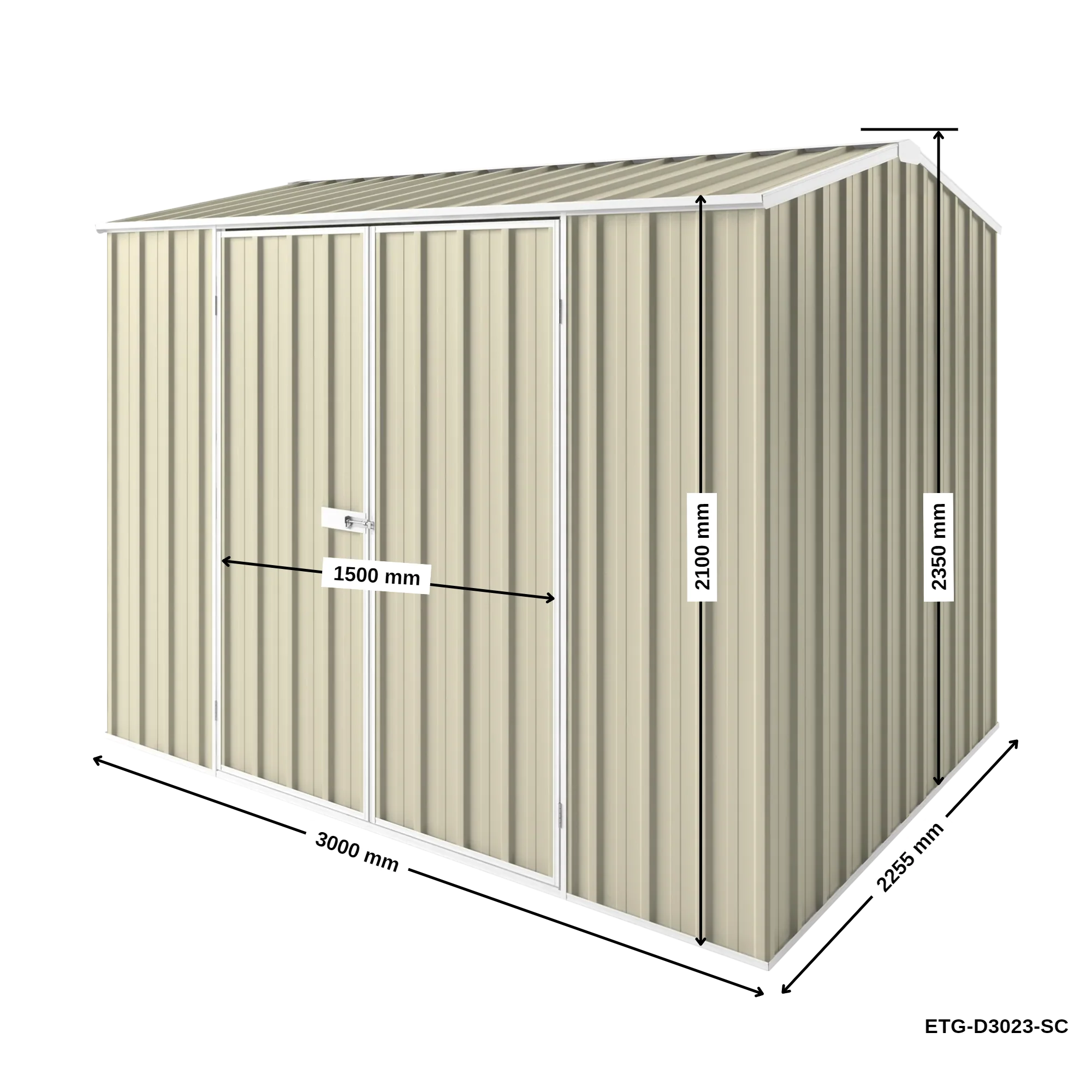 3m x 2.25m Gable Roof Garden Shed - Image 27