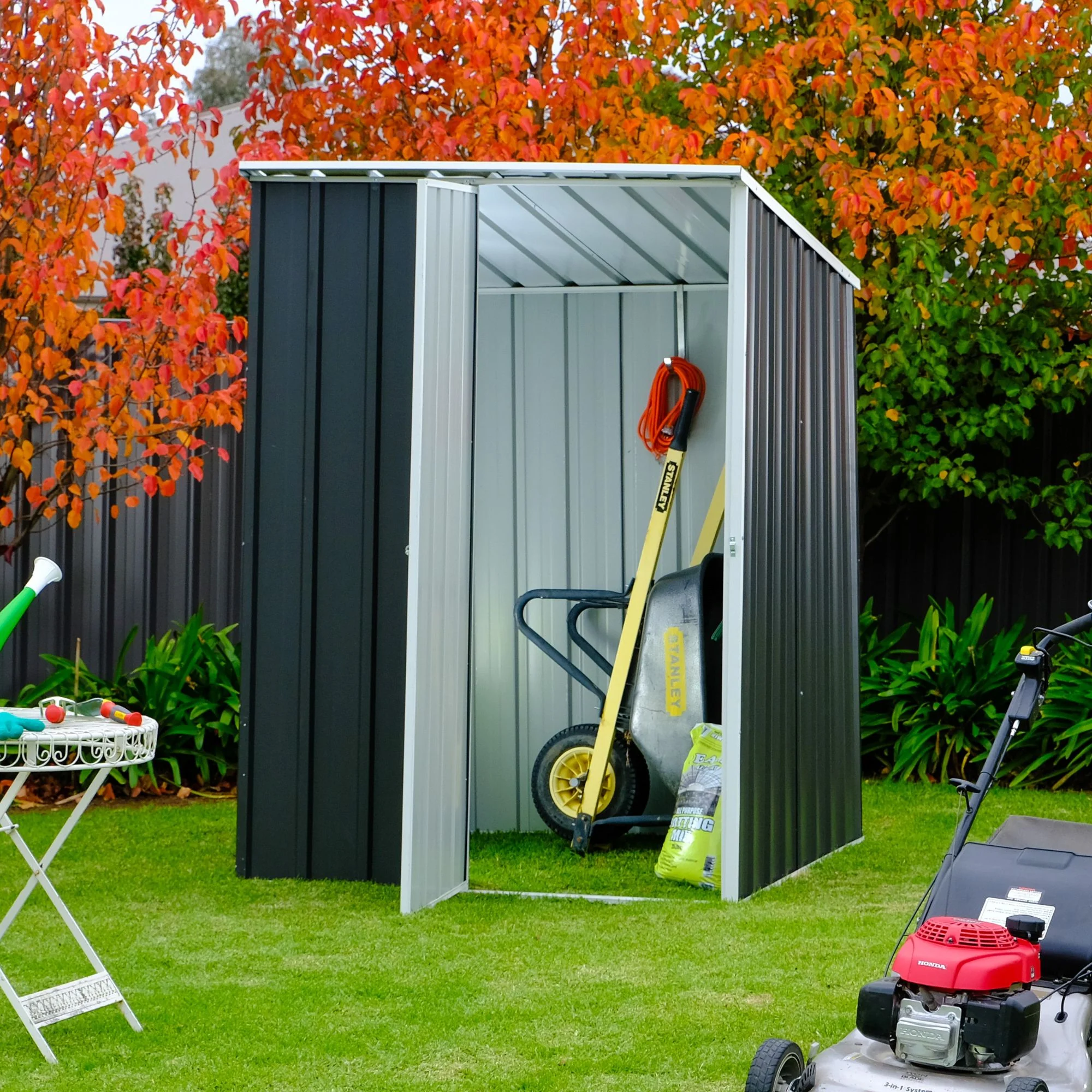 1.5m x 1.9m x 2.1m Skillion Roof Garden Shed - Image 13